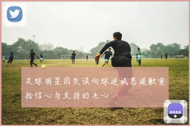足球明星因失误向球迷诚恳道歉重拾信心与支持的决心